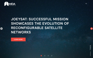 MDA Space homepage