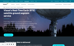 Viasat Real-Time Earth homepage