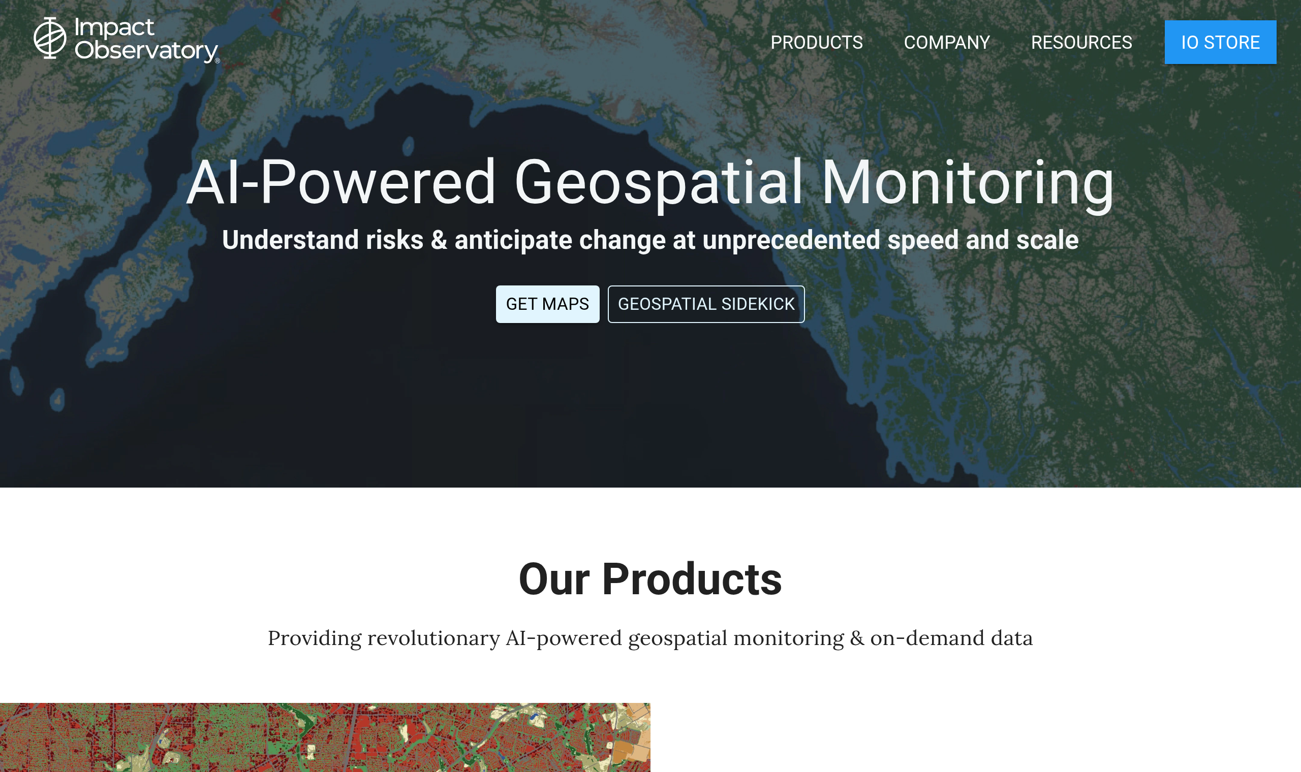 Impact Observatory land cover and land use analytics platform